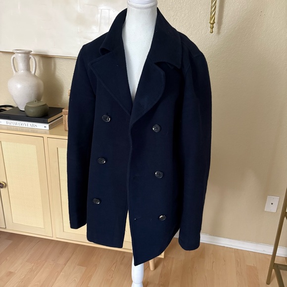Scotch & Soda Other - SCOTCH & SODA Men's Navy Cotton Peacoat True Blue Size Large